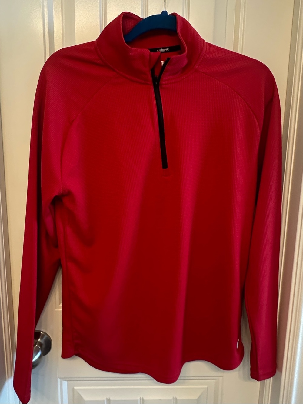 Men's Red Half-Zip Performance Pullover Jacket